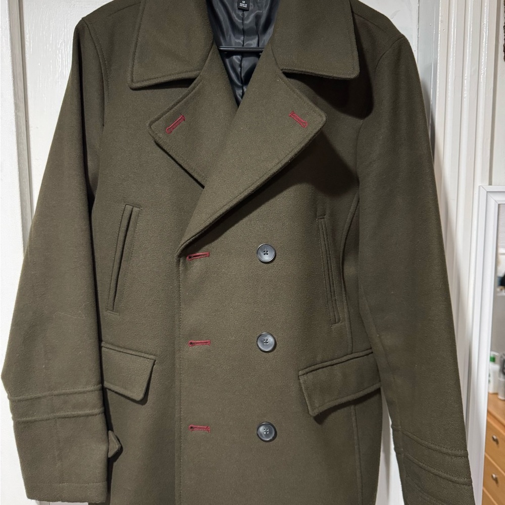 Men's Inc Olive Green Peacoat